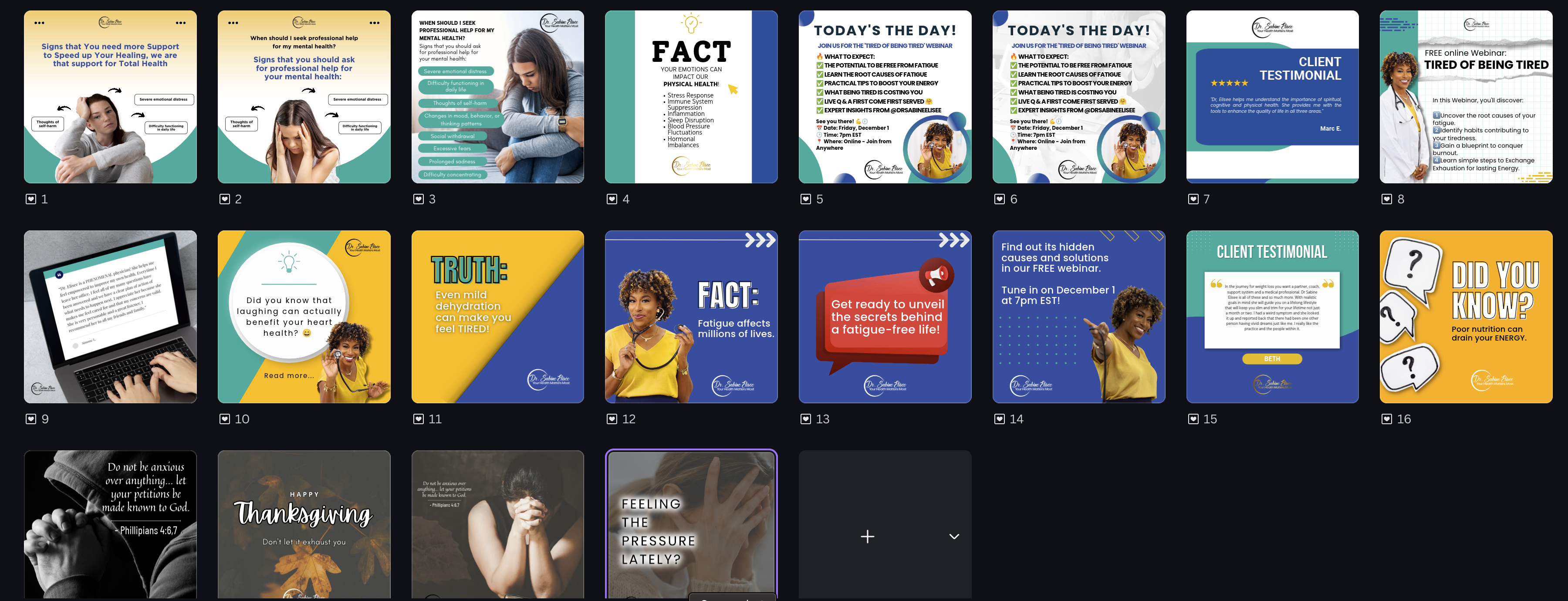 Dr. Sabine Social Media Kit